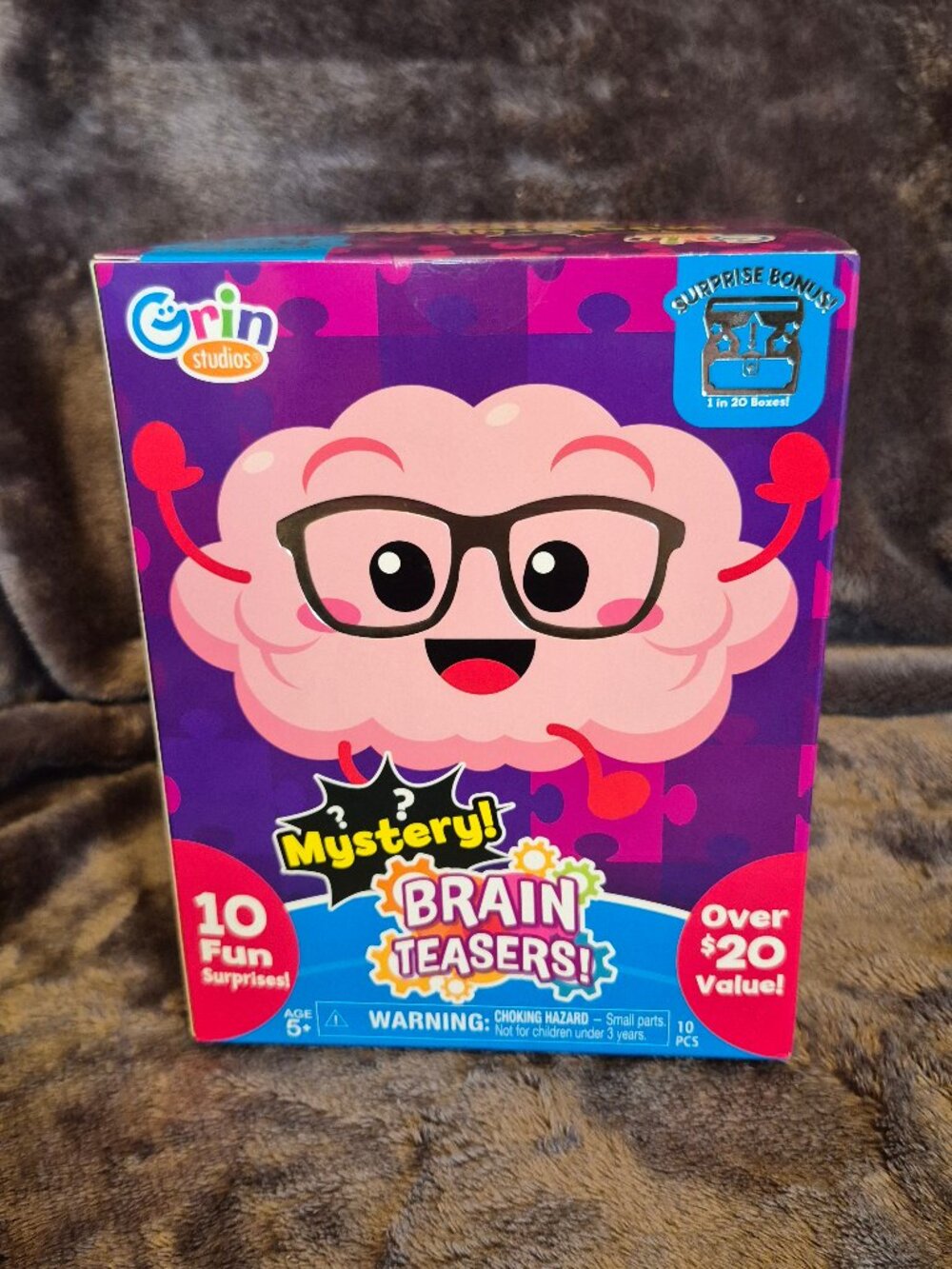 Grin Studios Mystery! Brain Teasers New 10 Brain Teasing Surprises